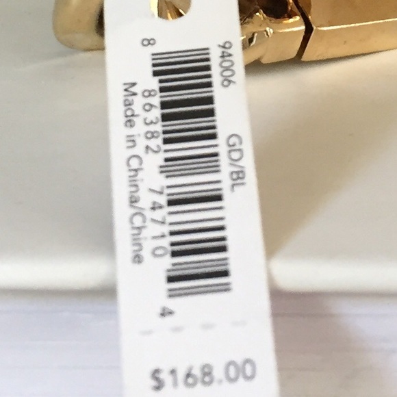 Rare Coach blue baguette gold chain bracelet - Picture 6 of 6